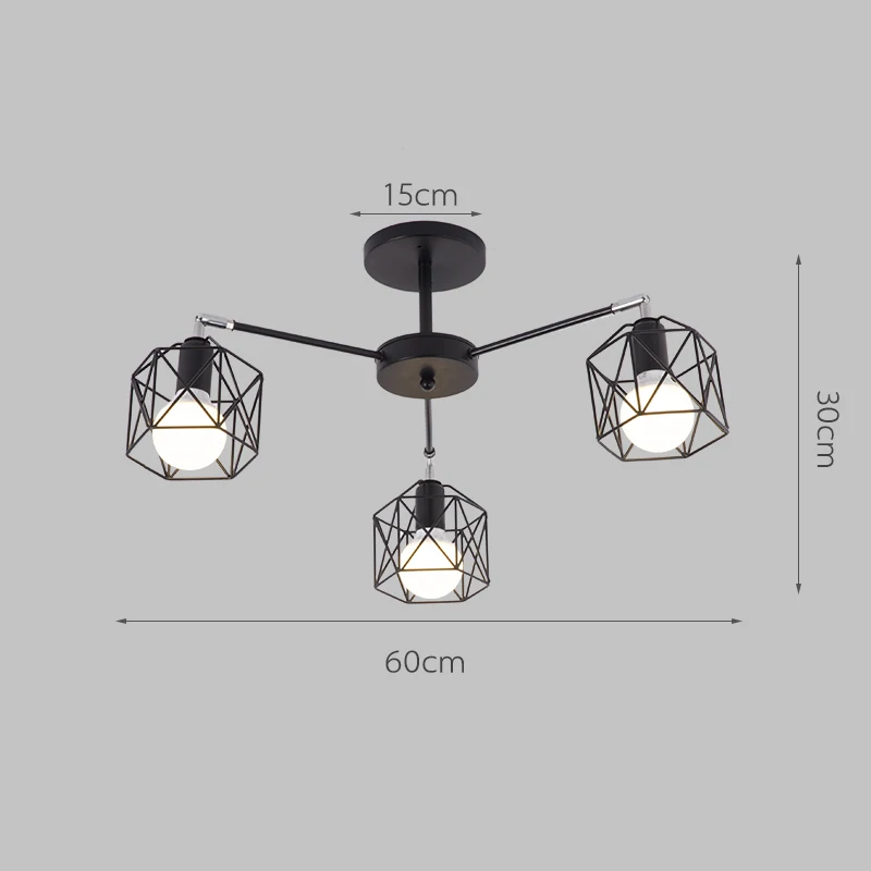Nordic Стиль подвесной светильник Утюг абажур 3/5/8 стержень головки падение светильник для гостиной Спальня светильник E27 Подвески светильников - Цвет абажура: 3 heads
