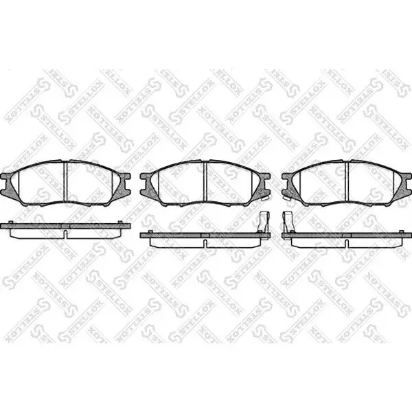 Колодки дисковые п.\ Nissan Sunny B15 98/Almera Classic 06 STELL