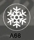 seal snowflake 68 Новая снежинка Счастливого Рождества воск печать штамп деревянная ручка, сделай сам для скрапбукинга, для воска штамп Медная головка, винтажный подарок высокое качество 139 - Цвет: seal snowflake 68