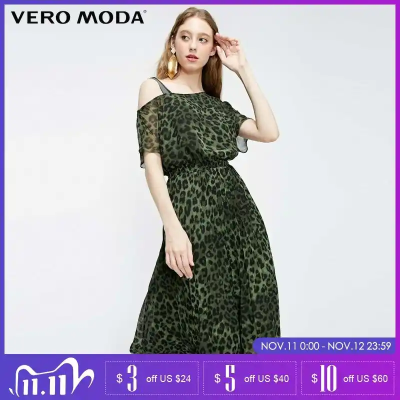 vero moda leopard print dress