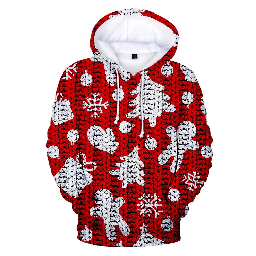 Christmas 3D Men Hoodies Sweatshirts 3D Printed  Hip Hop Hoody Streetwear Pullover Hooded Men Tops