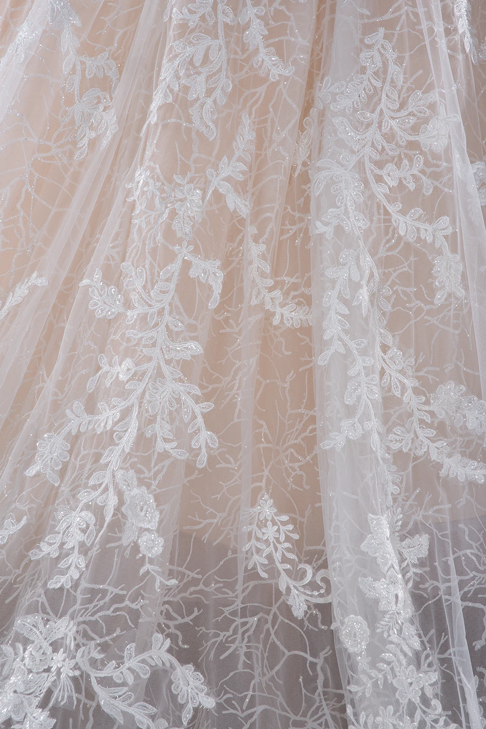 Robe De Mariee/Роскошные свадебные платья с кружевами и бусинами, бальное платье с аппликацией и блестками на шнуровке сзади и длинным шлейфом