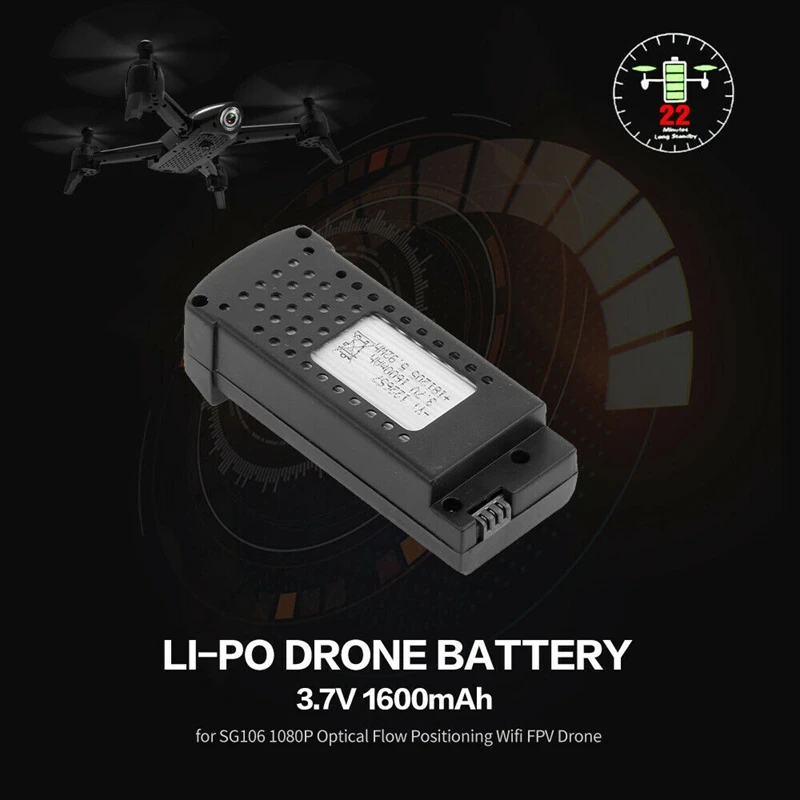 3,7 V 1600Mah Li-Po Дрон Аккумулятор для Sg106 1080P Wifi Fpv Дрон