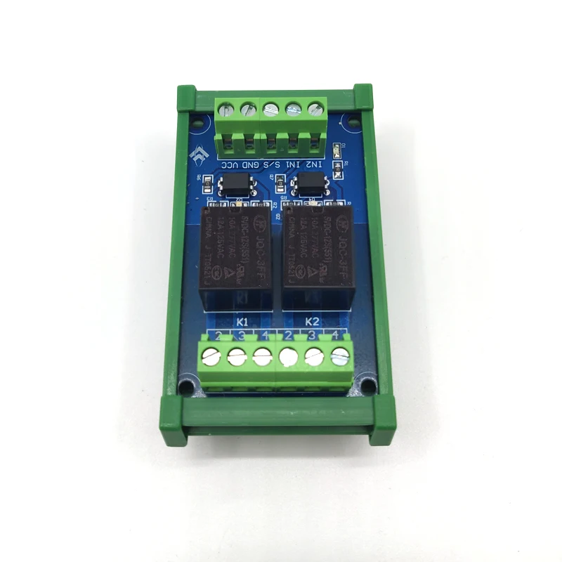 2 канала 5V/12V/24V оптрон релейный модуль для ПЛК | Электроника