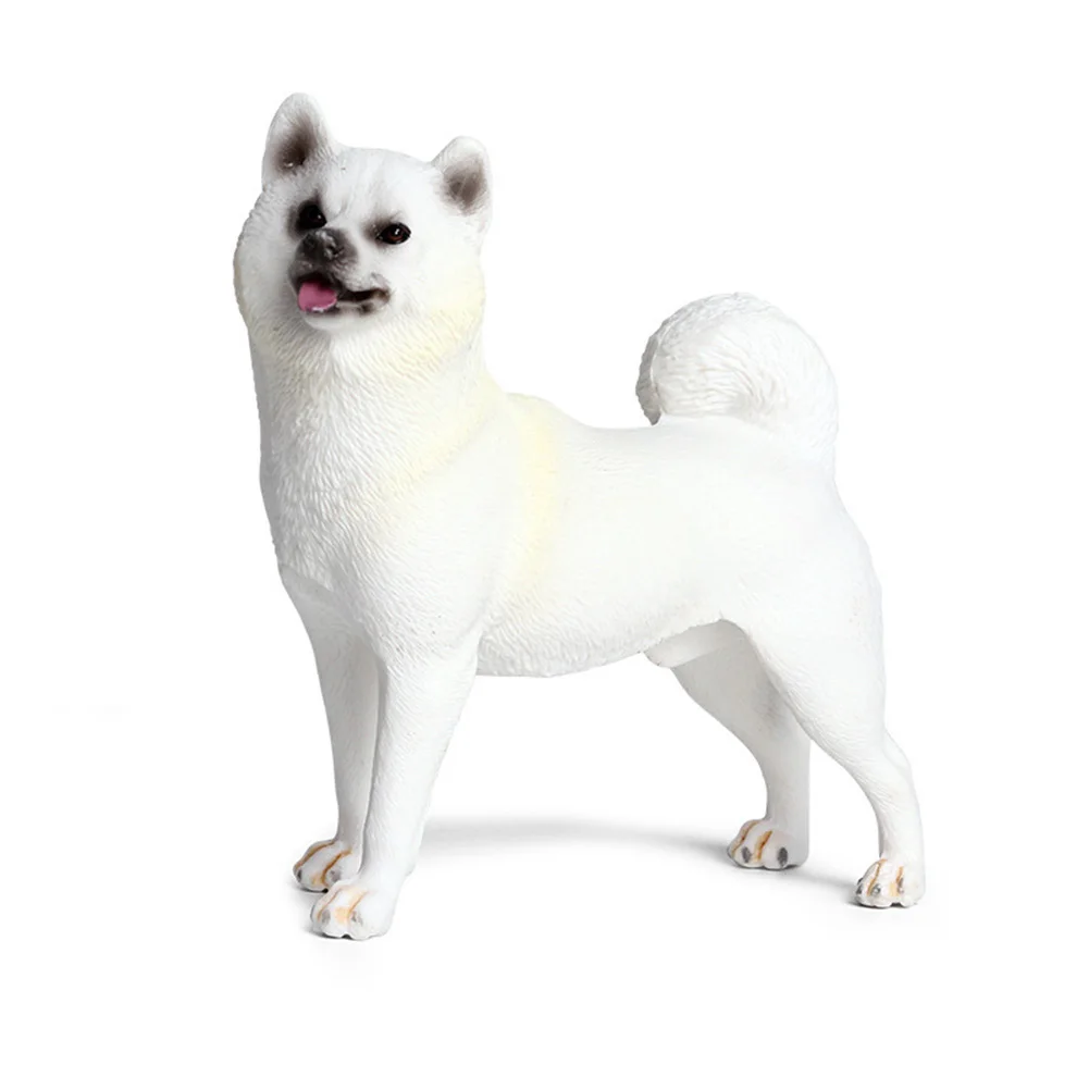 Симпатичная модель собаки Шиба-ину, пластиковая фигурка животного, домашний декор, детская игрушка, зоопарк, животные, развивающие фигурки, игрушки, подарок для детей