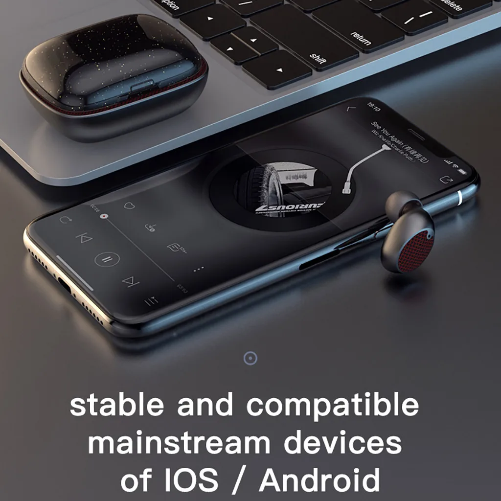 Лучшие продажи продуктов Bluetooth гарнитура 5,0 флип-флоп цифровой дисплей спортивные стерео наушники-вкладыши поддержка дропшиппинг