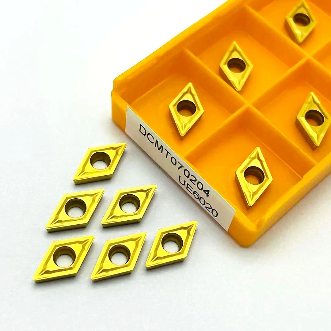 10 pcs DCMT070204 UE6020 carbide tool high quality cutting tool DCMT 070204 turning insert carpenters vice