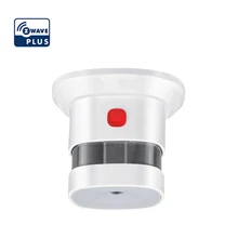 Haozee zwave detector de fumaça casa inteligente sistema 868mhz alta sensibilidade onda z sensor fumaça segurança