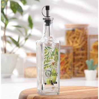 

Bottle for olive oil with spices 250 ml, with metal dispenser