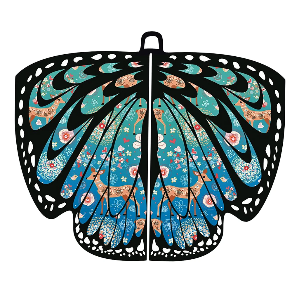Girl Kid Butterfly Wings Shawl Scarf Dance Costume Christmas Decoration