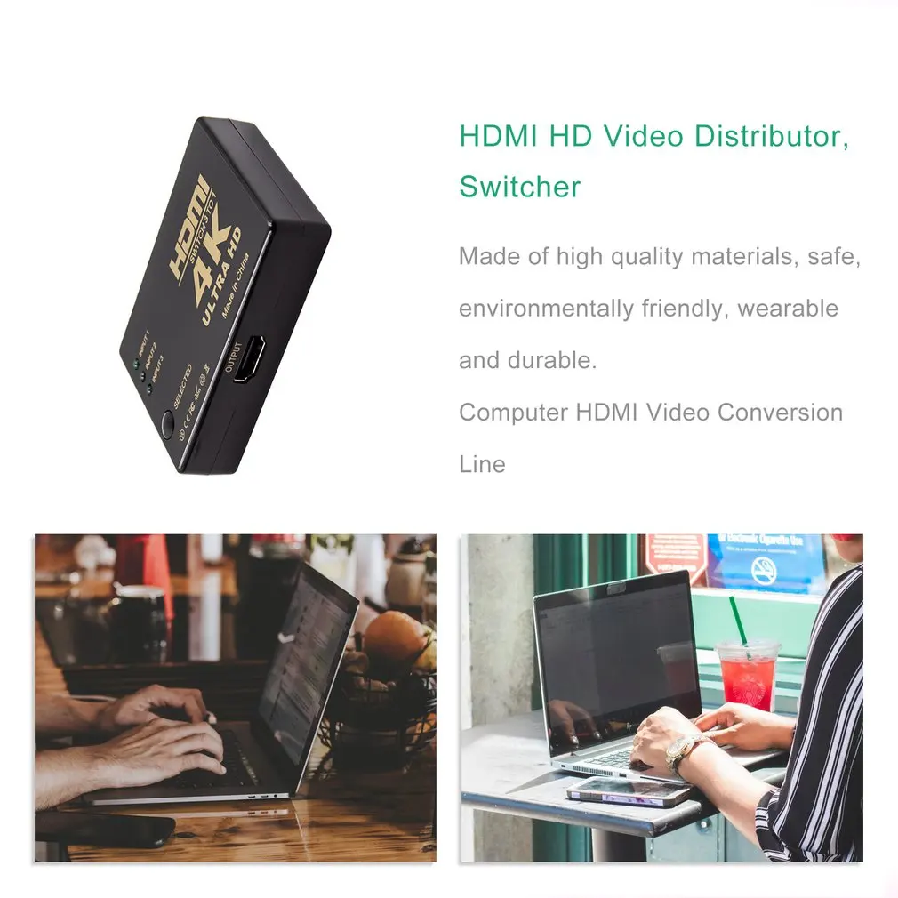 3 порта 4K* 2K 1080P Переключатель HDMI селектор 3x1 разветвитель коробка Ultra HD для HDTV мультимедийный коммутатор горячая распродажа