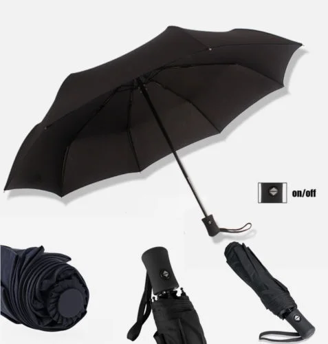 

Full Automatic Windproof Umbrella Double Reinforced Folding Umbrella Male Female Parasol Umbrella Rain Business Umbrella