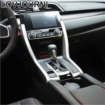 

Gear Panel Interior Automovil Auto Modified Accessories Car Styling Bright Sequins Parts Covers 16 17 18 FOR Honda Civic