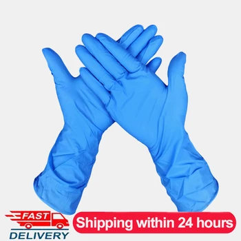 

100Pcs Disposable Gloves 12 inch High Elasity Latex Universal Kitchen Dishwashing Work Rubber Garden Glove For Left & Right Hand
