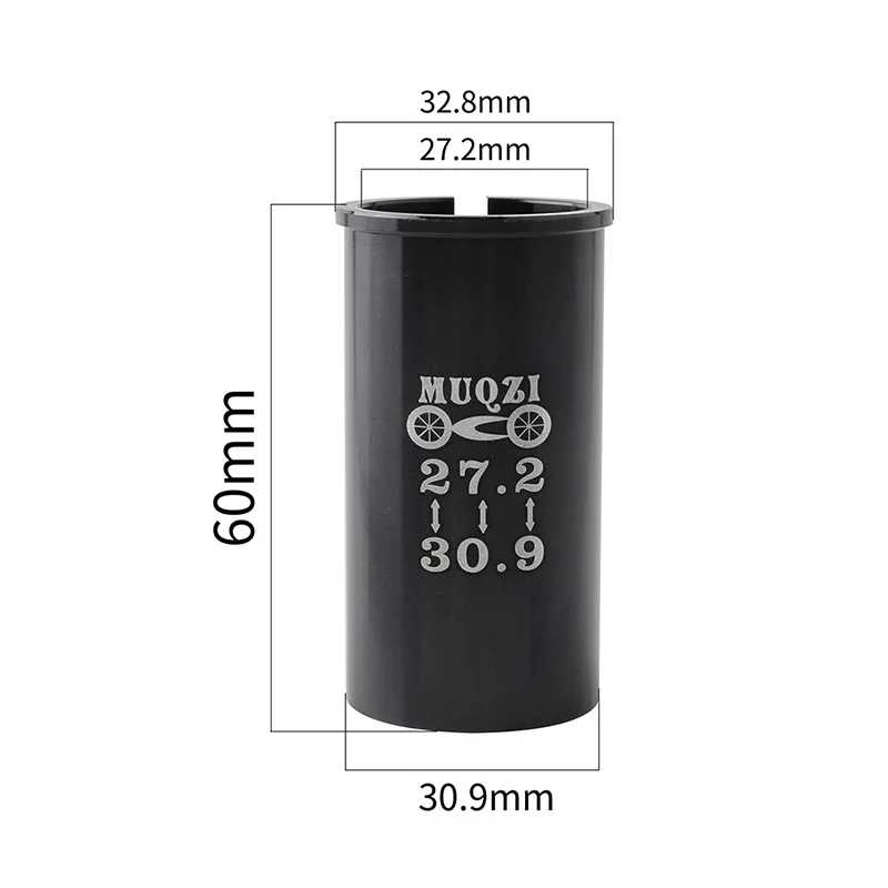 MUQZI, подседельный штырь для горного велосипеда, шоссейного велосипеда, подседельный штырь, Редукционный рукав, адаптер, регулируемый Диаметр 27,2 поворота 30,9