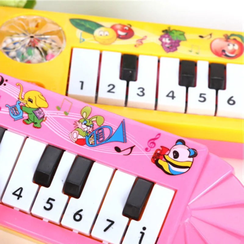 Piano Musical para bebés y niños pequeños, juguete de desarrollo, juego educativo temprano, calcomanía sobre música desmontable transparente, notas, regalos