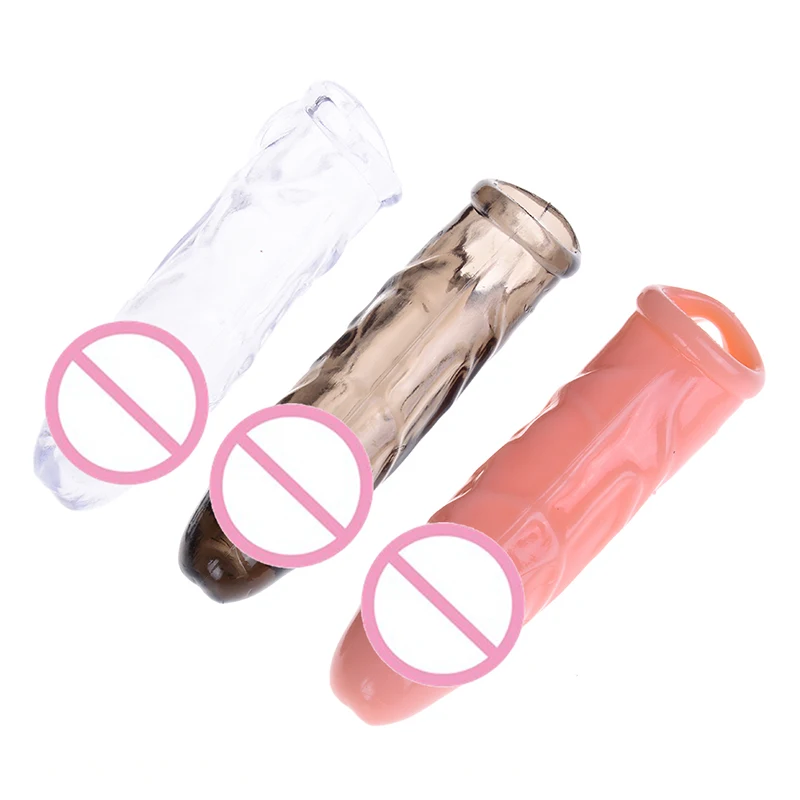 Мягкие силиконовые G точка фаллоимитатор рукав расширение презерватива