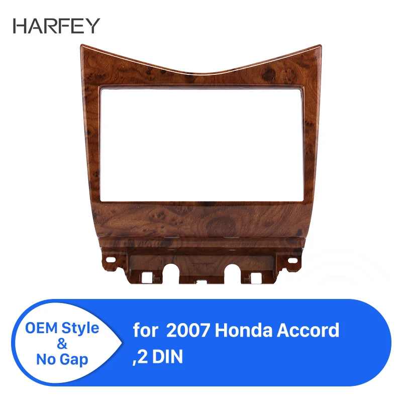 Harfey Двойной Дин фасции для 2007 Honda Accord Радио DVD стерео CD панель тире Монтажная Установка отделка комплект передняя рамка Fasica