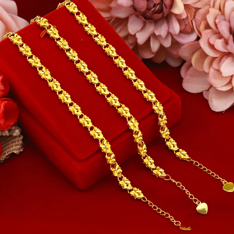 Clover Bracelet Gold Jewelry Sarkin Fashion Wedding Birthday Gift Jewelry Bracelet Bracelet