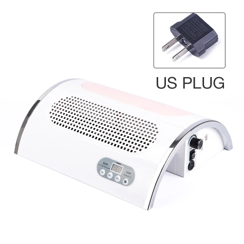 US Plug 54 Вт светодиодный пылесос с УФ-лампой для ногтей, всасывающий пылесборник 25000 об/мин, дрель, педикюрная пилка для полирования ногтей, инструменты - Цвет: US Plug