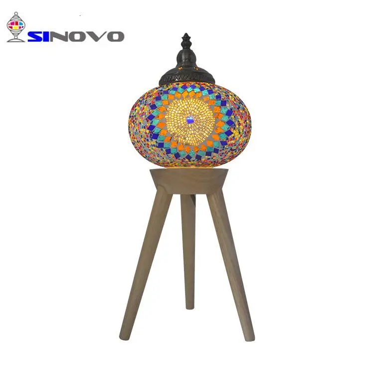 

High Quality Modern Bedroom Lighting Led Reading Mosaic Glass Table Lamp tafellamp
