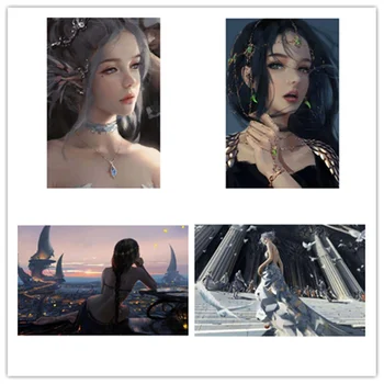 

New 5D Diy Cartoon Princess Diamond Painting Full Drill Lovely Animals Diamond Embroidery Cross Stitch Mosaic Home Decoration
