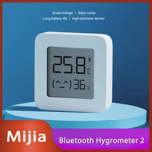 2020New نسخة Mijia بلوتوث ميزان الحرارة 2 اللاسلكية الذكية الكهربائية مقياس الرطوبة الرقمي ميزان الحرارة الرطوبة الاستشعار المنزل