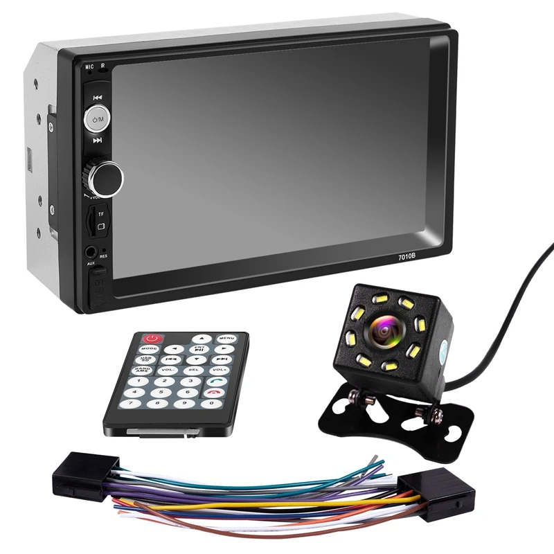 Обновление 7010B 2 Din автомобильное радио 7-дюймовый плеер Mp5 пресс-экран Bluetooth