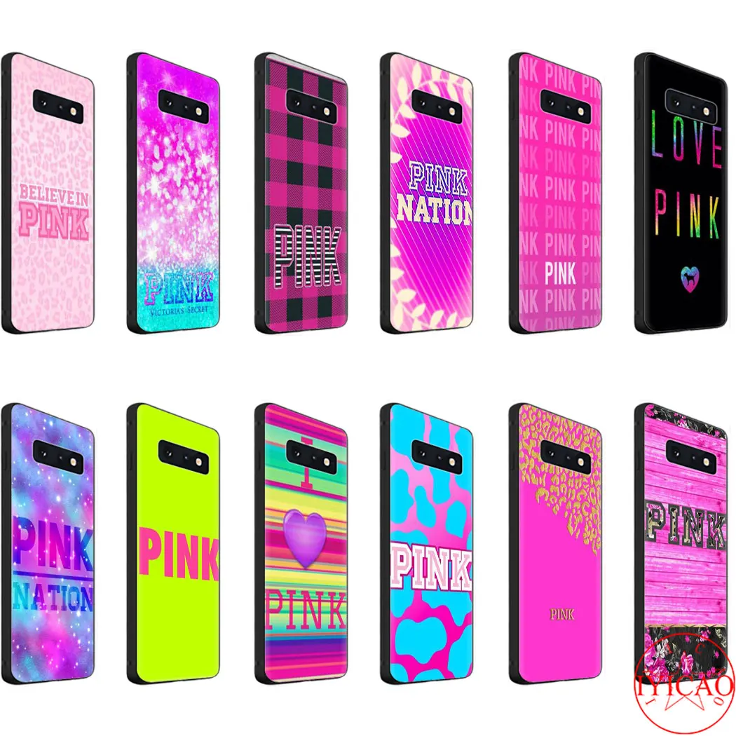 PINK VS Brand NEW LOVE Soft Case for Samsung S6 S7 S8 S9 S10 Edge S10e Note 8 9 10 Plus Cover | Мобильные телефоны и