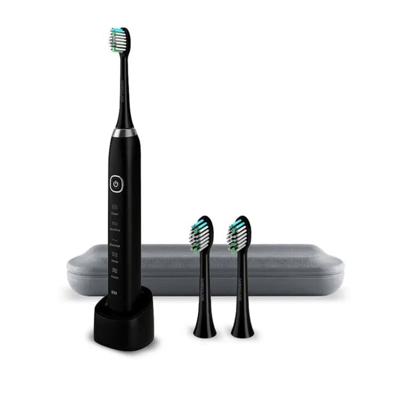 S100 Sonic Electric Toothbrush Ultimate free shipping BlackWhite Plus 2 PC toothbrush heads  (6)
