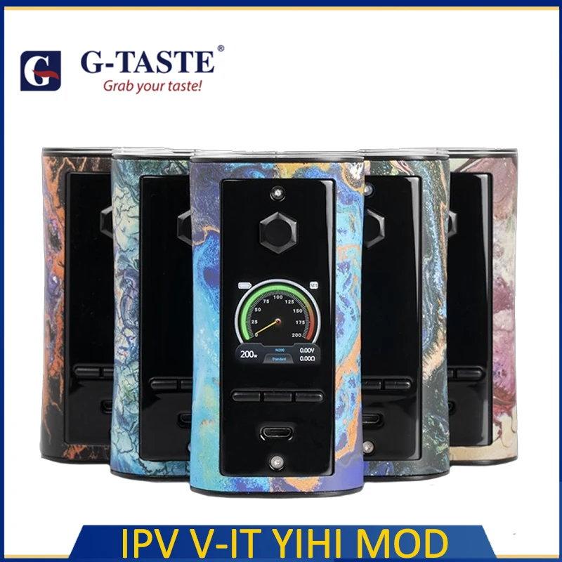 Полная распродажа! G-taste IPV V-IT 200 Вт TC коробка мод fit 510 поток Vape танк атомайзер от Dual