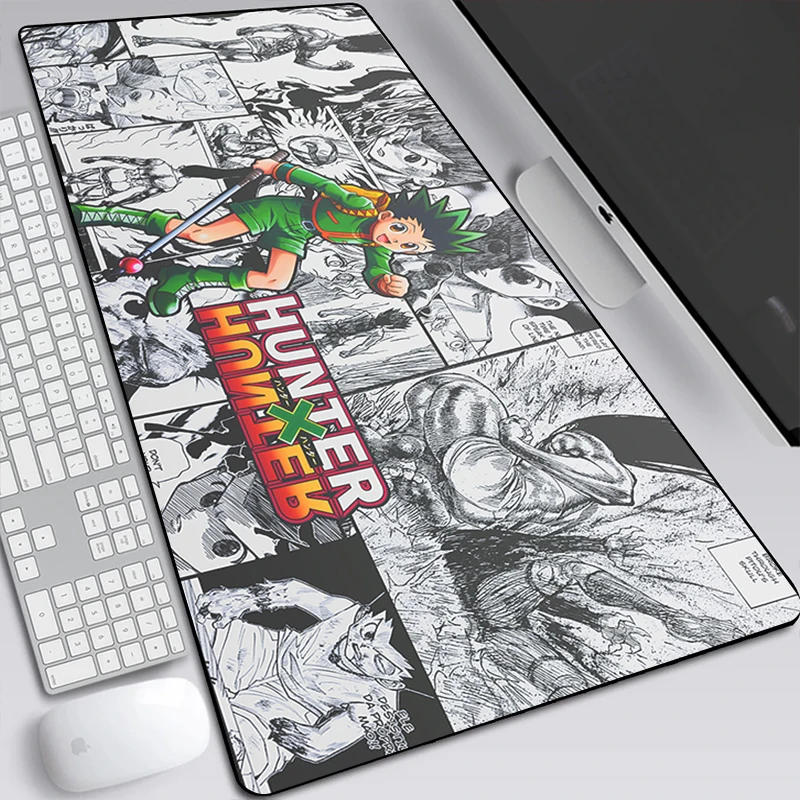 

Gaming Mouse Pad Hunter X Hunter Killua Figure MAT Customized Large Office Computer Desk Mat Lock Edge 900x400mm Padmouse Gifts