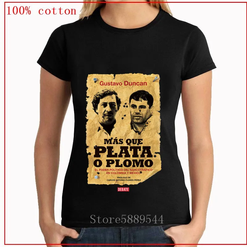 Футболка с круглым вырезом Medellin Cartel Гангстер Sicario Mafia Hitman plata Plomo новая трендовая