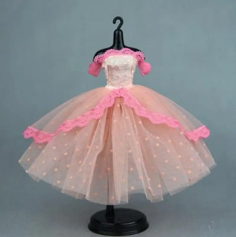 Модные аксессуары для кукол Blyth, белое Милое Свадебное платье для Kurhn Blyth Barbi, платье для кукол 1/6 - Цвет: pink2