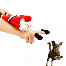 Многофункциональная жевательная игрушка для собак Санта-Клаус игрушки для рождественской елки украшения дома домашние животные палец эластичные игрушки товары