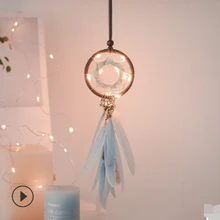 Оригинальные Ретро семизвездные звезды, Ловец снов, автомобильные подвесные украшения, креативные автомобильные аксессуары, Перьевые Украшения