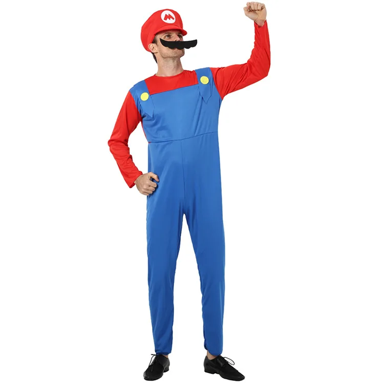 2 Для взрослых и детей Super Mario Luigi Bros костюмы на Хэллоуин косплейный фантазийный adulto комплект Марио форма Семья одежда для родителей и ребенка - Цвет: 2