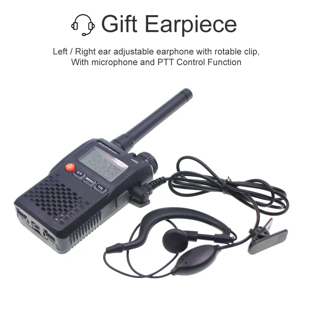 Портативная рация BaoFeng UV 3R Talkie 136 174 и 400 470 МГц с батареей 1500 мАч UV3R|walkie talkie|baofeng