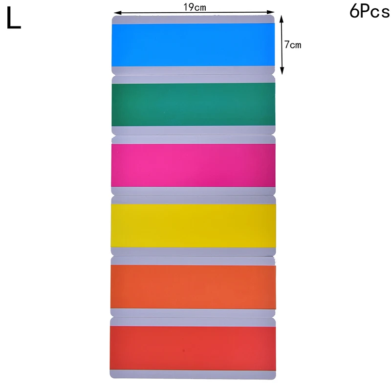 

6/8pcs Large Size Guided Reading Strips Highlight Colored Overlays Colorful Bookmark Reading Tracking Rulers