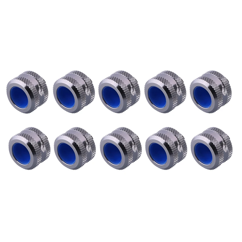 Fora do Tubo Encaixes de Compressão da Mão Pces Bykski Anti Duro 10x14mm Preto Vermelho Branco Ouro Prata Azul g1 - 4 B-fthtj-l14 10 - Imagem 4