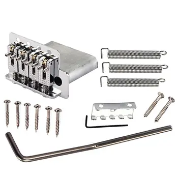 

Durable 4 String Guitar Tremolo Bridge Metal Strain Plate Musical Instrument