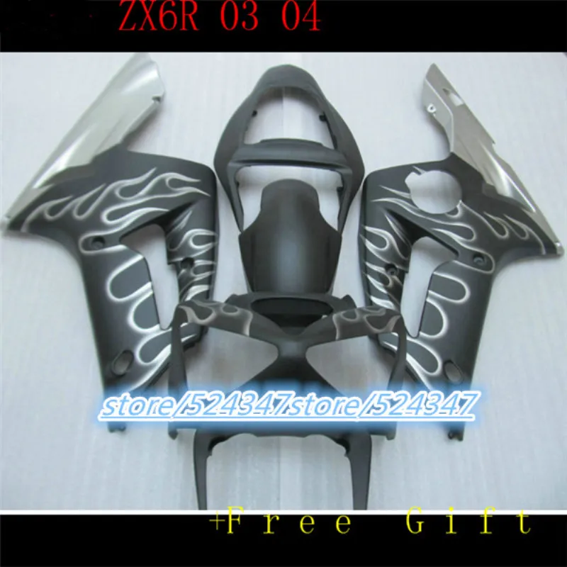 Motorcycle Full Fairing Kit For Kawasaki ZX6R 636 Ninja 2003 2004 ZX 6R
