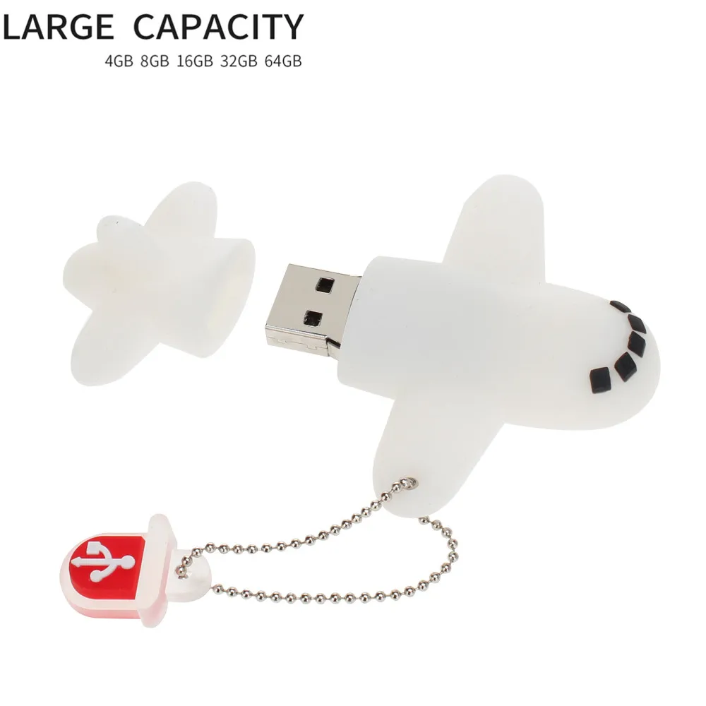 Usb флеш-накопитель 128 ГБ мультяшный самолет высокоскоростной USB 2,0 4 ГБ 8 ГБ флеш-накопитель 16 ГБ 32 ГБ 64 ГБ флеш-накопитель креативная флеш-карта памяти