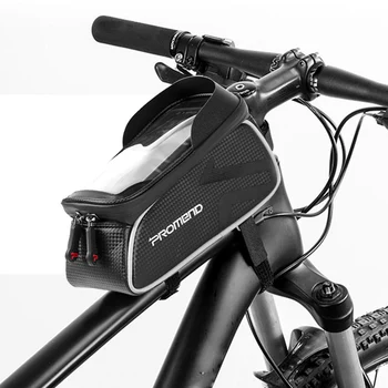 

Waterproof Bicycle Bag PU Leather Bike Rear Saddle Bag Touch Screen Handlebar package for Bike Cycling Accessories