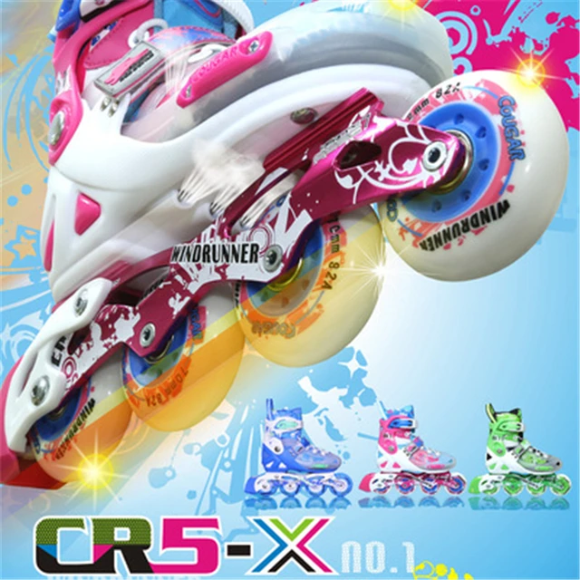 US $189.05 Cougar skates children CR5 wear-resistant roller skates roller skates skates adult beginners men an