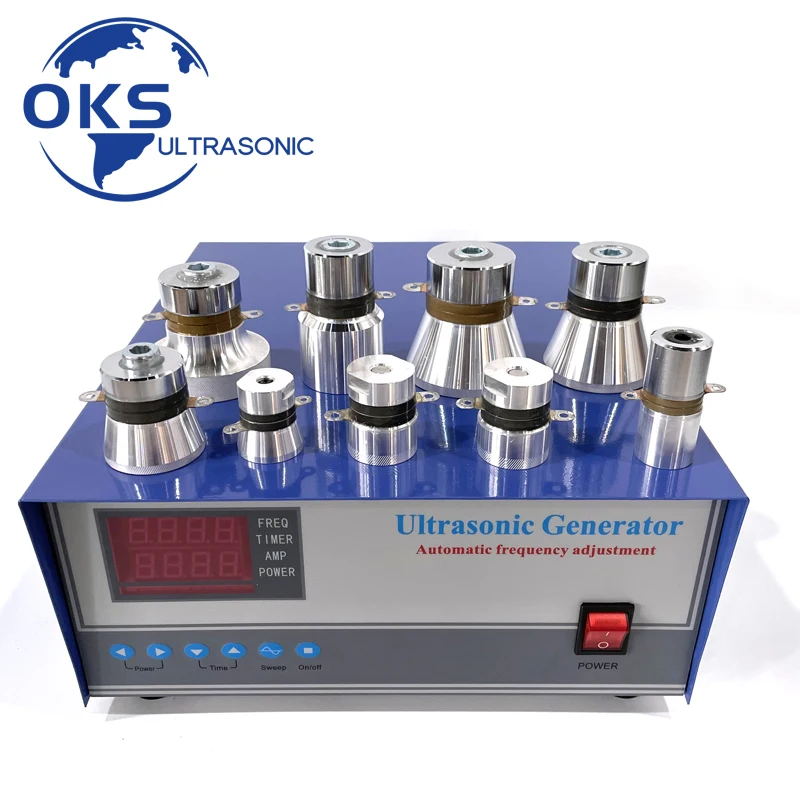 

40/77/100/160KHZ 600W Multiple Frequency Immersible Ultrasonic Generator With 10PCS Sensors
