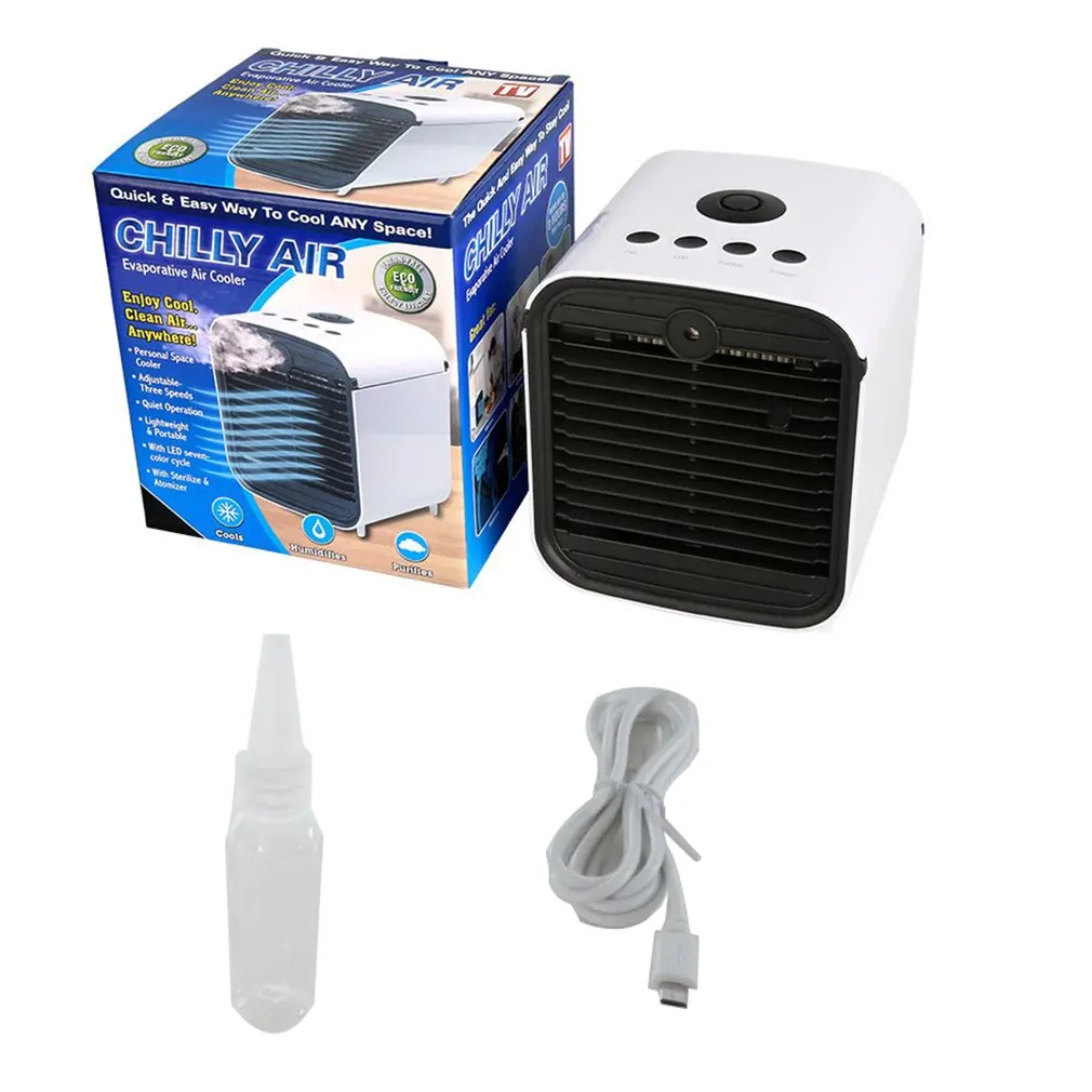 

Colorful Humidifier Air Purifier Air Cooler Mini Fans Personal Space Air Conditioner Device