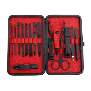 

Manicure Pedicure Nail Care Ance Needle Set 15pcs Cutter Cuticle Clipper Kit