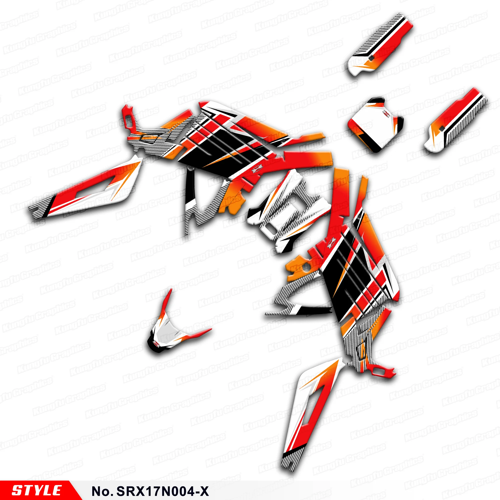 

Aftermarket мотоцикл виниловые наклейки Фоны для сюр-Рон светильник пчела X S электрический велосипед, Стиль нет. SRX17N004-X