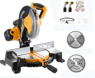 1 10 inch 255mm multifunctional saw aluminum machine woodworking aluminum cutting machine 45 degree miter saw aluminum machine - Цвет: 1